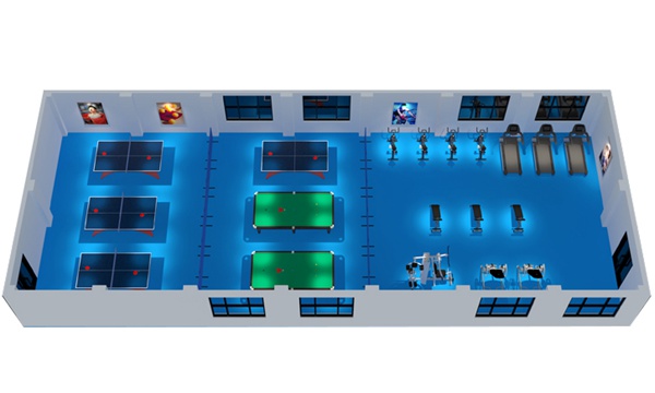 200平方健身房配置方案-广西haobotiyu-好博健身器材有限公司