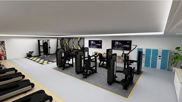 120平方健身房配置方案-广西haobotiyu-好博健身器材有限公司