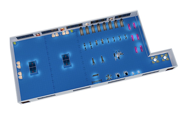 150平方健身房配置方案-广西haobotiyu-好博健身器材有限公司